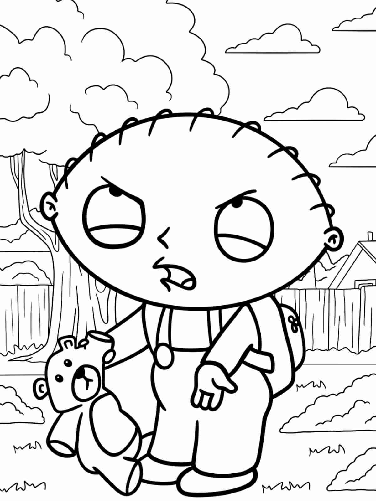 Family Guy Chris Griffin Coloring Pages