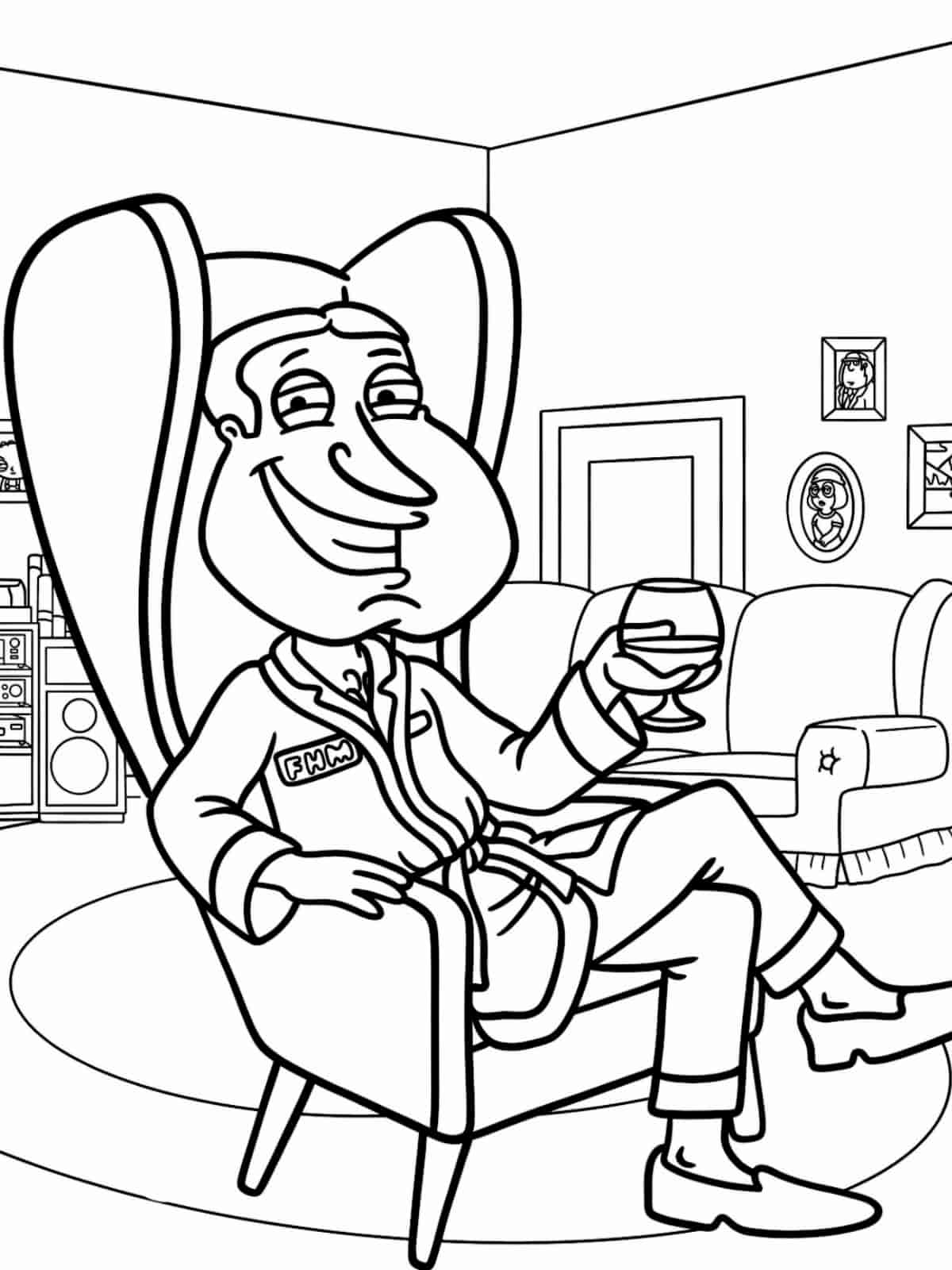 Family Guy Evil Stewie Coloring Pages