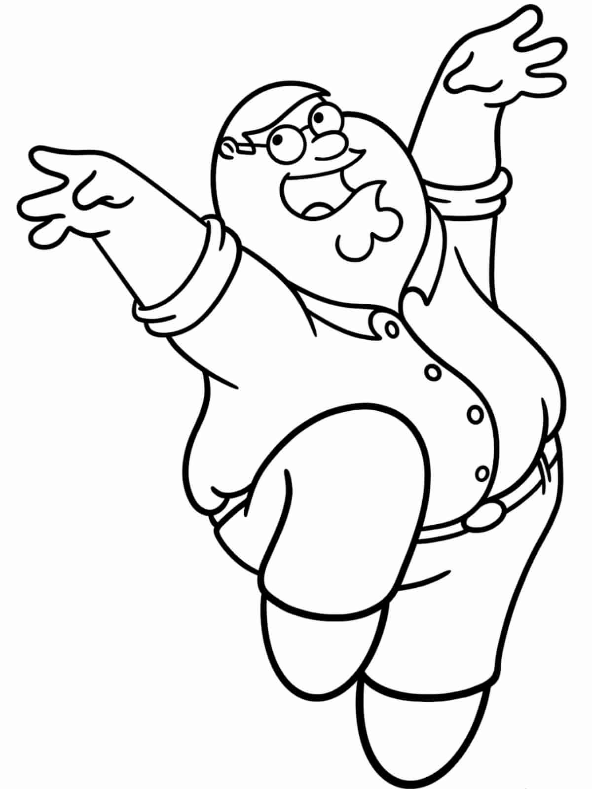 Family Guy Family Party Coloring Pages