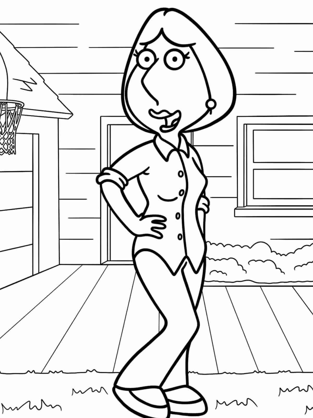 Family Guy Lois Griffin Coloring Pages