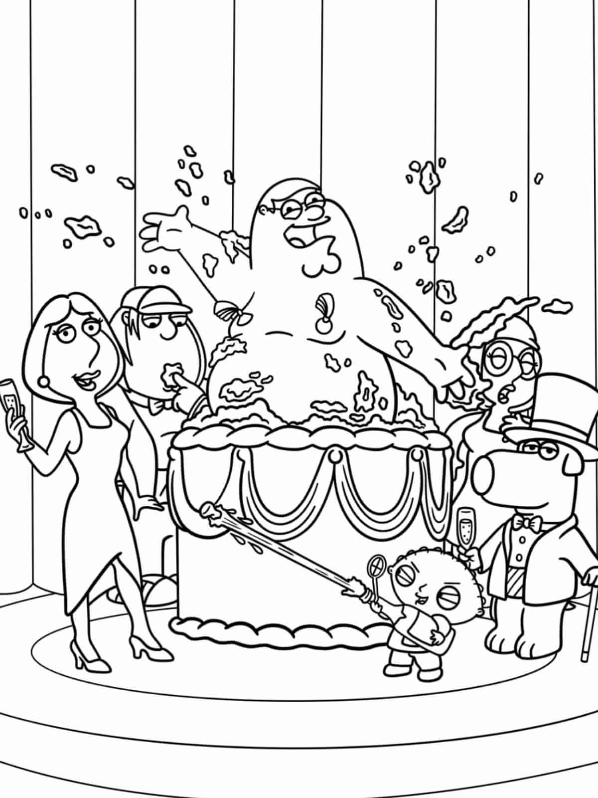 Family Guy Peter Griffin Coloring Pages