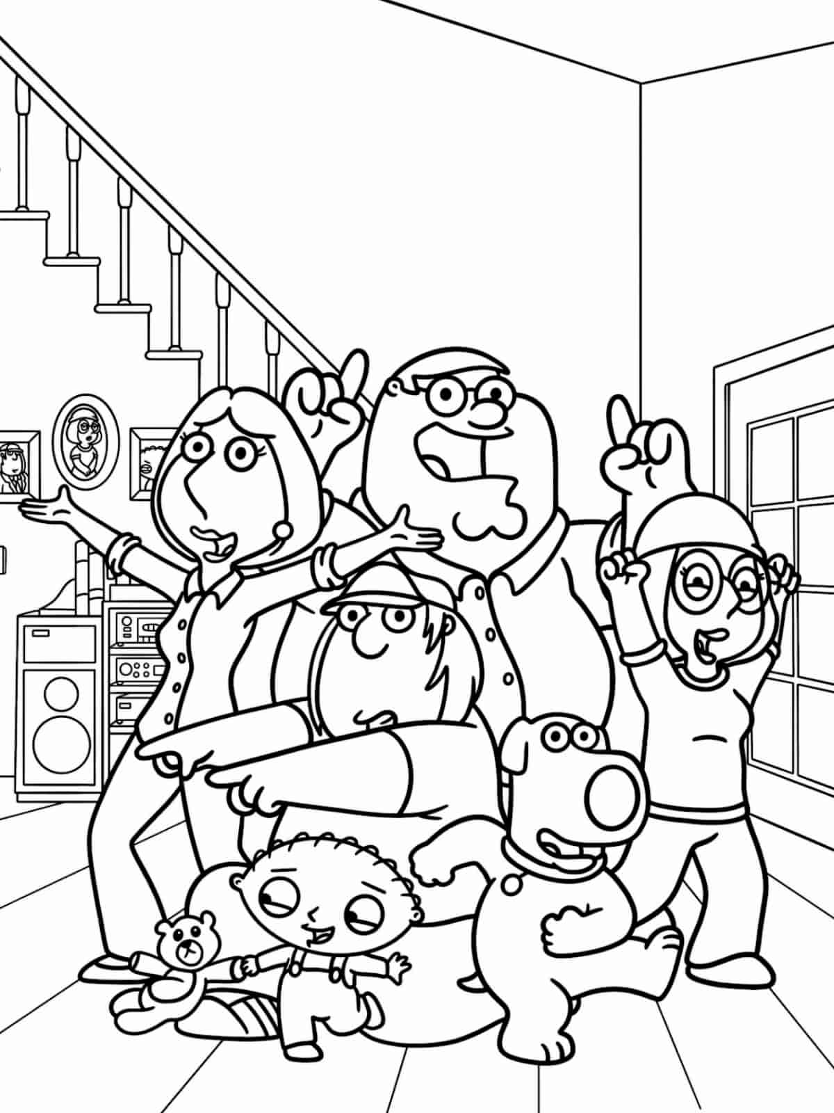 Family Guy Quagmire Coloring Pages