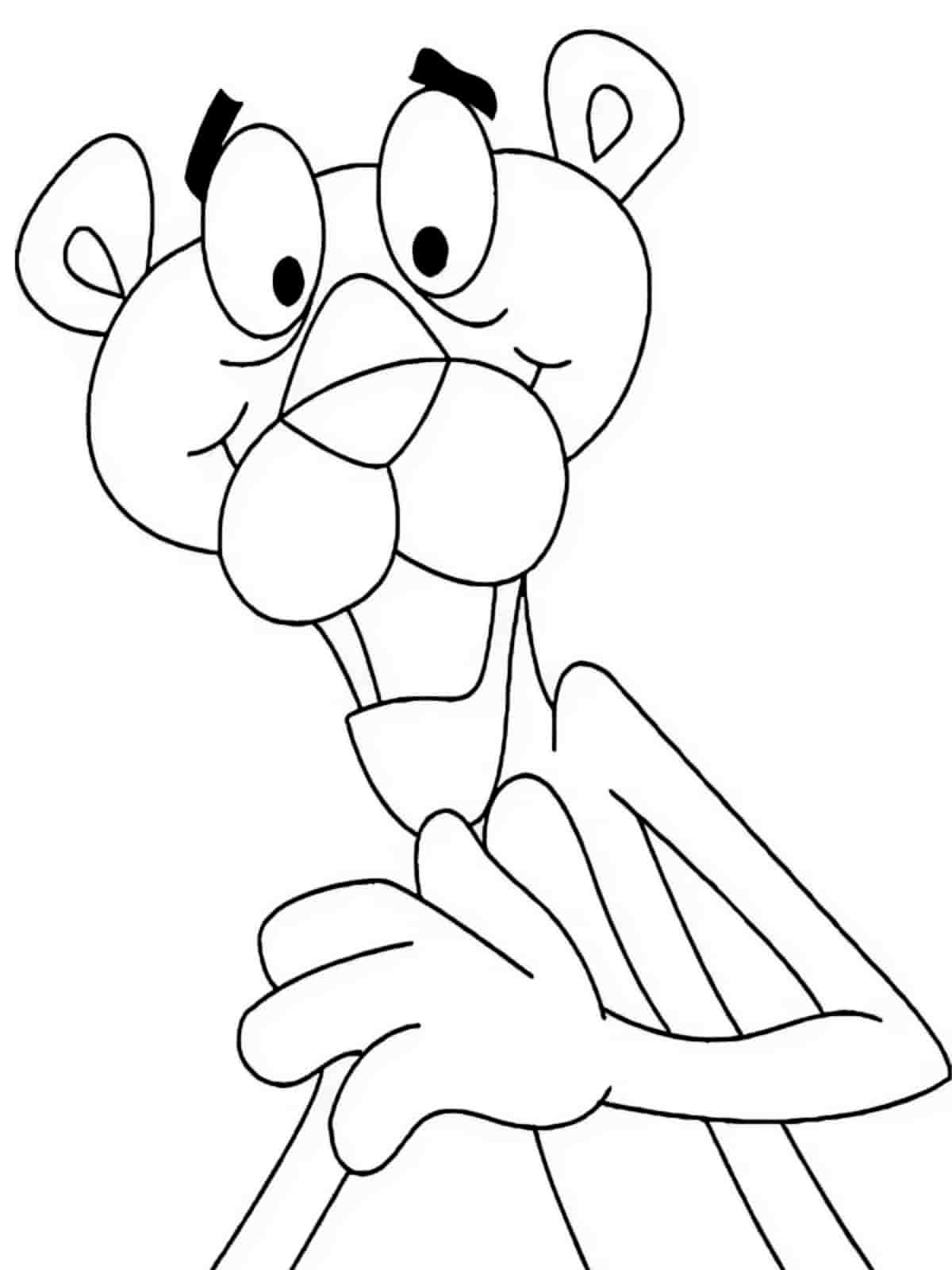 Pink Panther Painting A Picture Coloring Pages