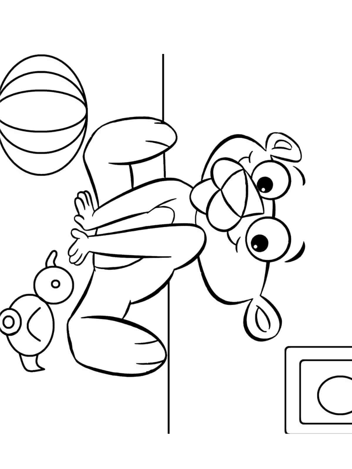 Pink Panther Smiling Coloring Pages