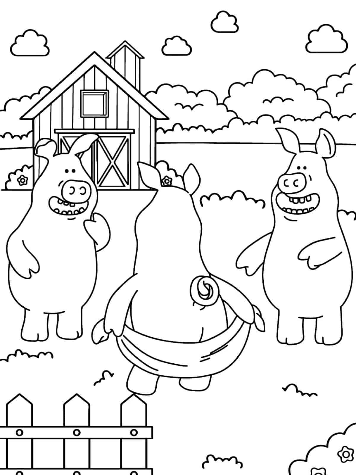 Shaun The Sheep And Friends Coloring Pages