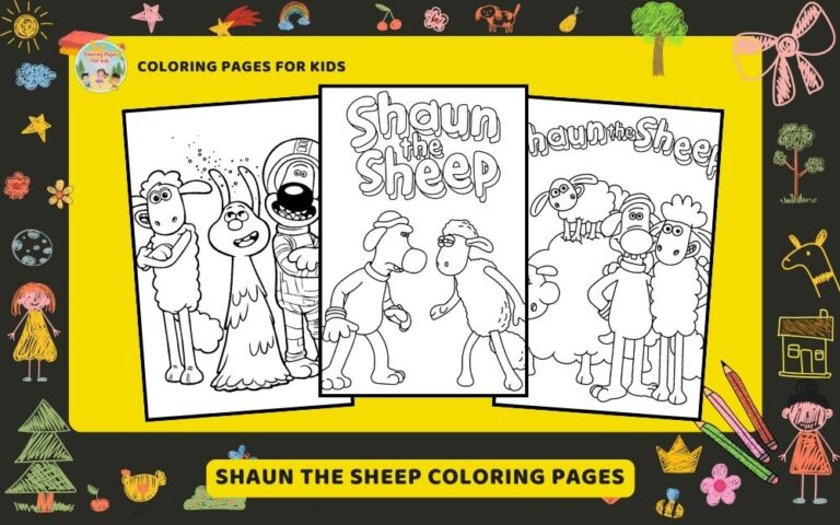 Shaun The Sheep Coloring Pages Featured Image