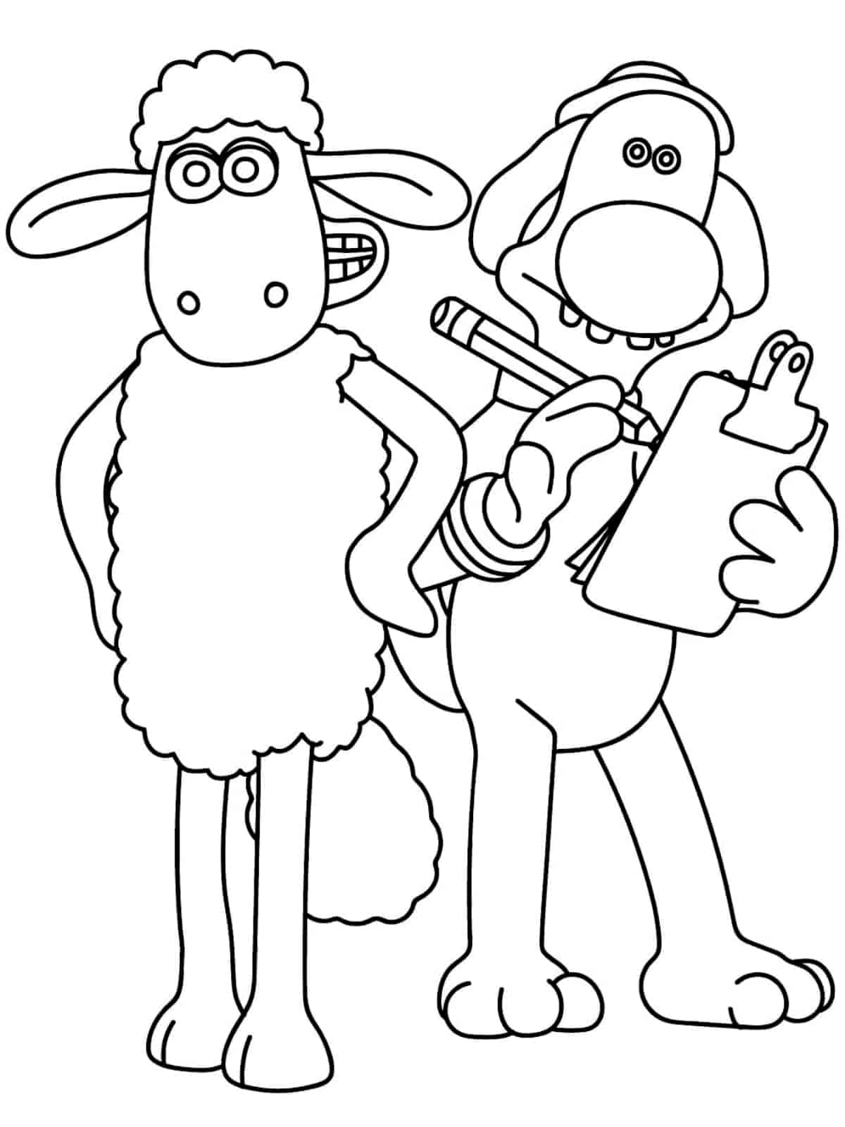 Shaun The Sheep In Spring Coloring Pages